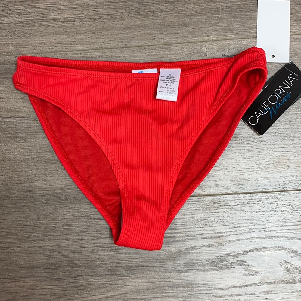 Fire Engine Red California Waves Bottoms